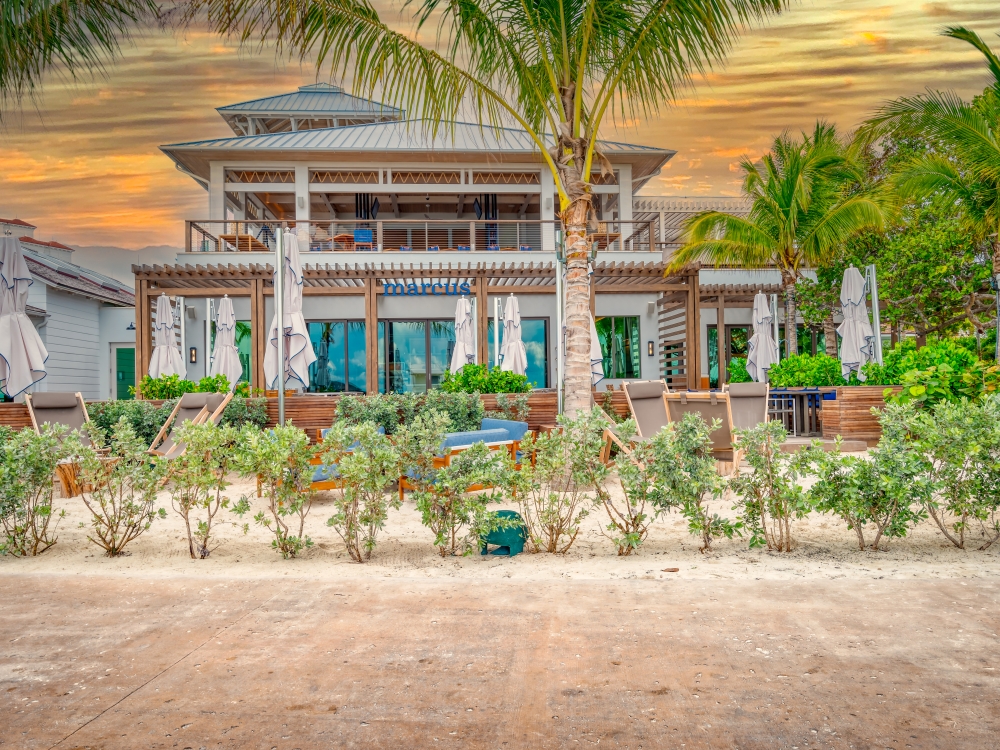 Restaurant at sunset